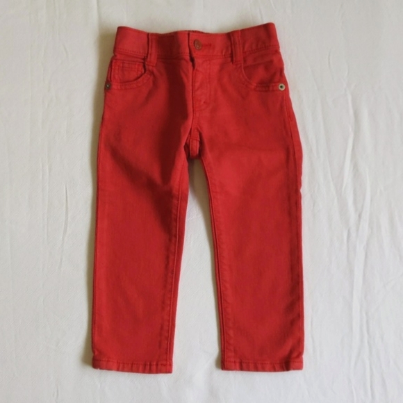 gymboree all smiles muted red skinny denim jeans 2T toddler girls - Picture 3 of 14